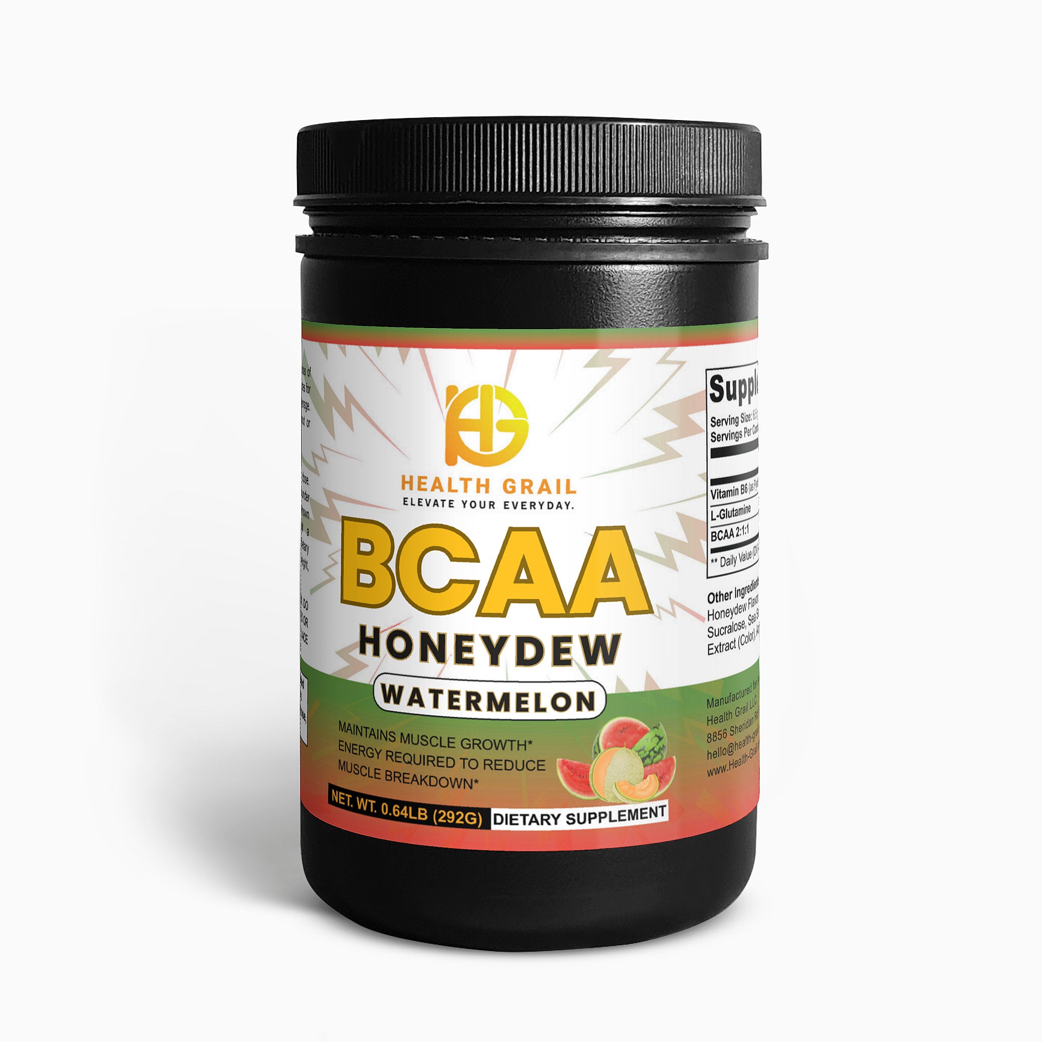 HEALTH-GRAIL BCAA β HONEYDEW WATERMELON